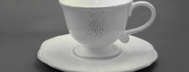 Corona Latte Tea Cup & Saucer