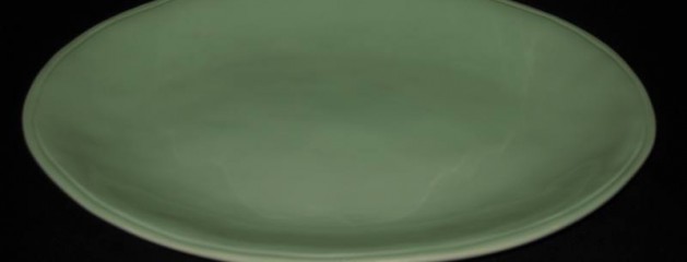 Quaderni Green Oval Platter
